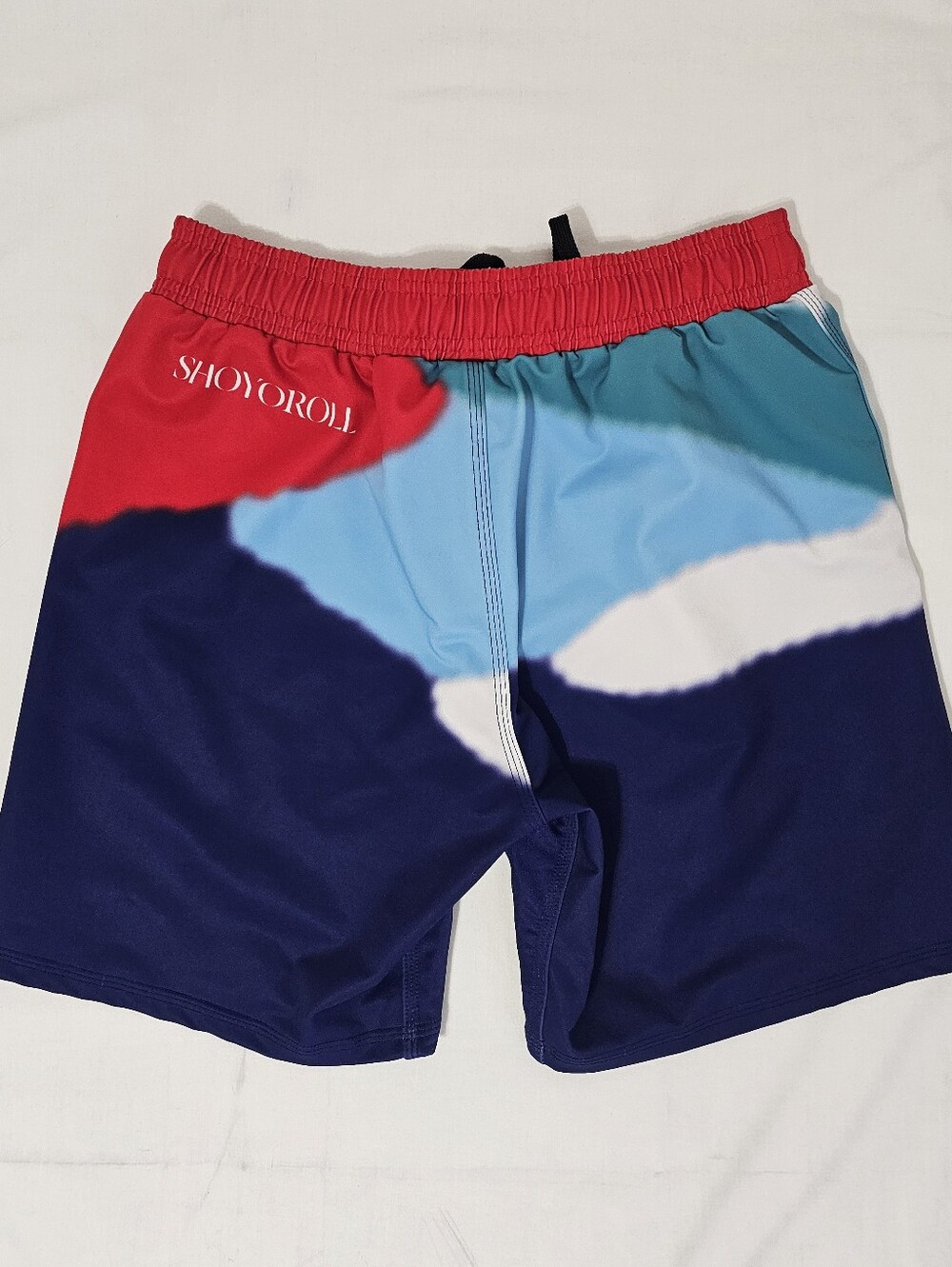 Shoyoroll Uniforms USA Made Active Combat Shorts 2XL Red Blue Colorblock - Picture 4 of 10
